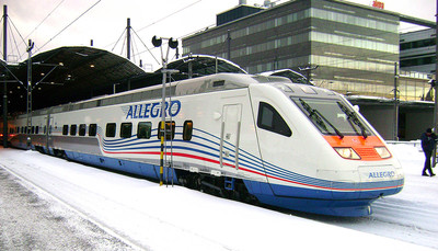 Первые испытания поезда Allegro прошли успешно