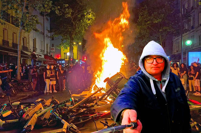 Семен Скрепецкий принял участие в митингах и погромах во Франции