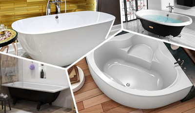 Размеры и виды ванн: выбираем идеальную для вашего интерьера