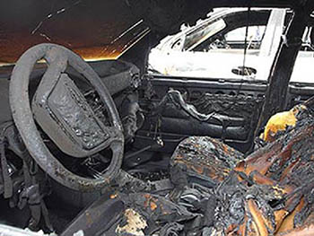 В Советском округе Омска горело три автомобиля