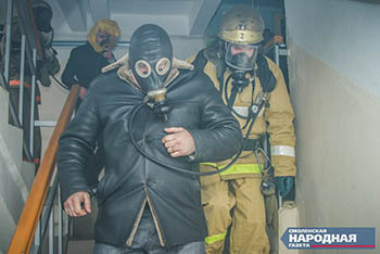 В Омске горело здание трансформаторной подстанции