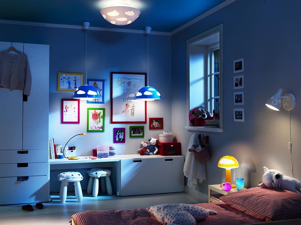 Некоторые аспекты освещения детской комнаты