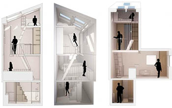 Элегантный интерьер квартиры площадью 25 квадратов в Париже